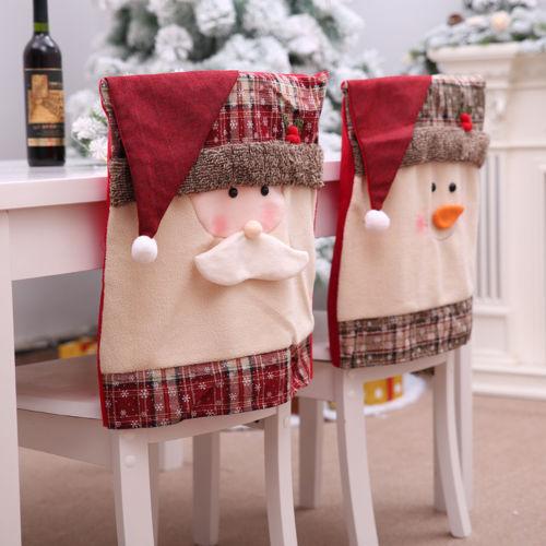High Quality Christmas Decorated Chair Cover Set