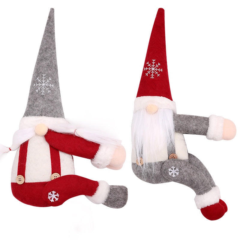 Christmas Santa Claus Forest Old Man Side Hugging Curtain Buckle Tie