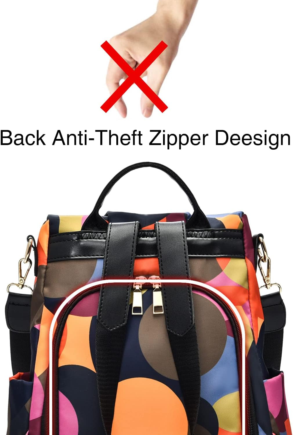 Shepretty Women's Rucksack Anti Theft Shoulder Bag Backpacks