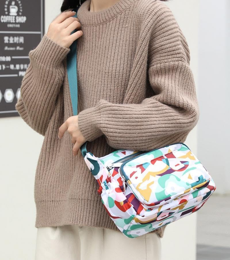 Women's Multi Pocket Waterproof Crossbody Shoulder Bag Messenger Bag
