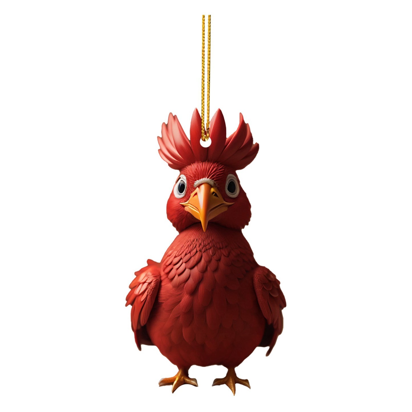 Christmas Creative Animal Chicken Tree Pendant Acrylic