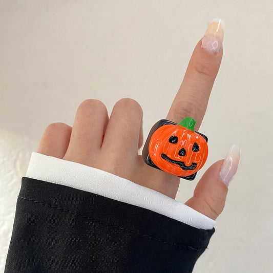 Halloween Knuckle Ring Pumpkin Bat Ghost Festival