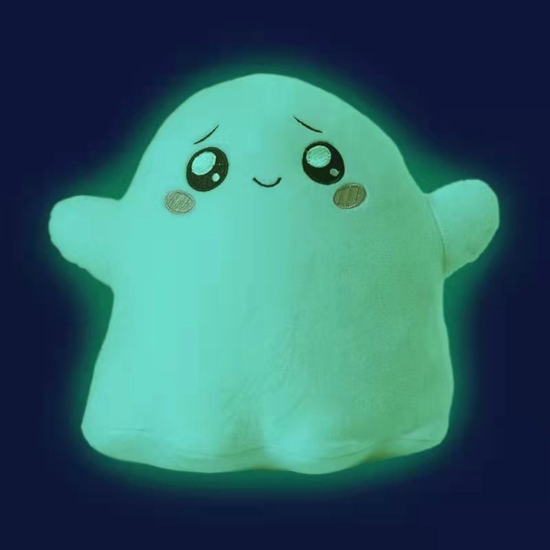 White Cloud Cat Luminous Ghost Doll Plush Toy