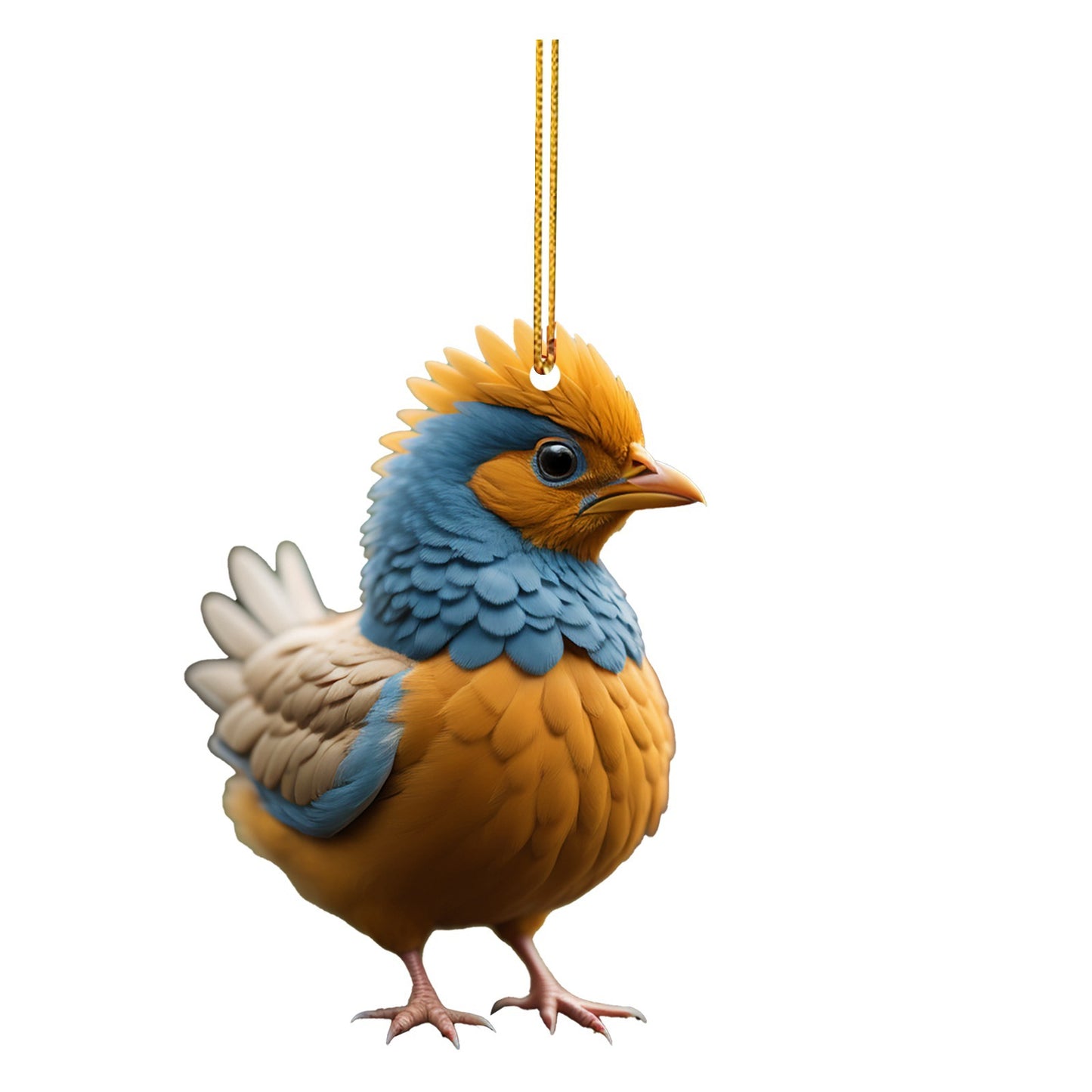 Christmas Creative Animal Chicken Tree Pendant Acrylic