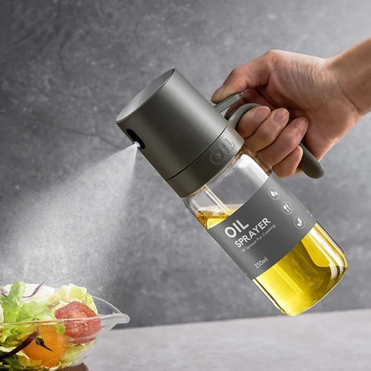 High Borosilicate Glass Olive Oil Spray Dispenser Bottle 250ml