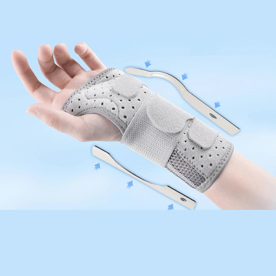 Breathable Wrist Support with Dual Aluminium Plate Stabilisation