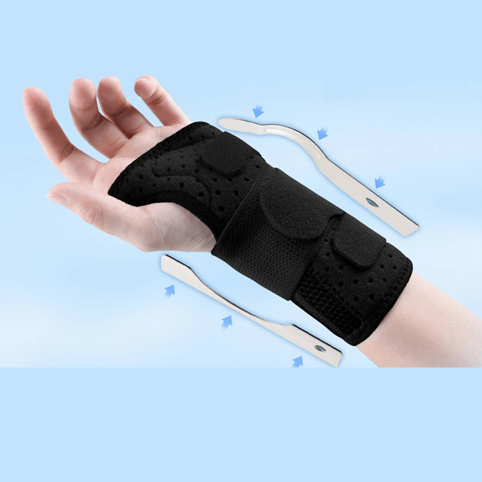 Breathable Wrist Support with Dual Aluminium Plate Stabilisation