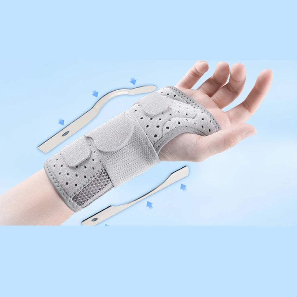 Breathable Wrist Support with Dual Aluminium Plate Stabilisation