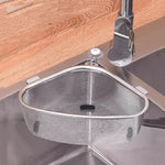 Kitchen Sink Drain Stainless Steel Basket Triangle Strainer