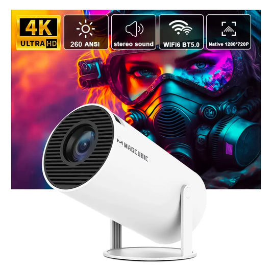Android 11 HY300 Pro 4K Projector with WiFi6 and Bluetooth 5.0
