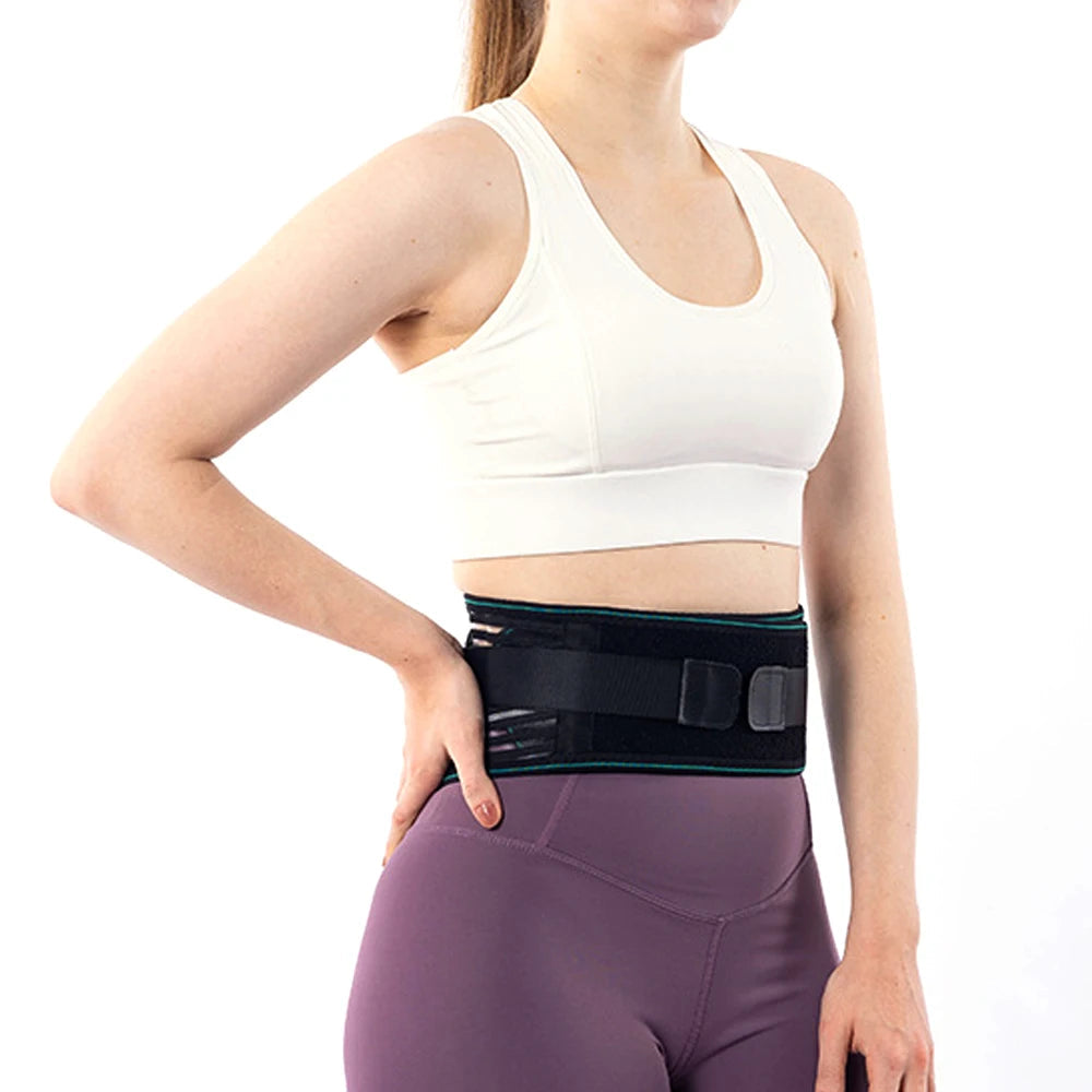 1PCS Lower Back Brace for Pain Relief – Adjustable Lumbar Support Belt for Sciatica- Breathable & Stabilizing with 4 Steel Stays by Haraps.com