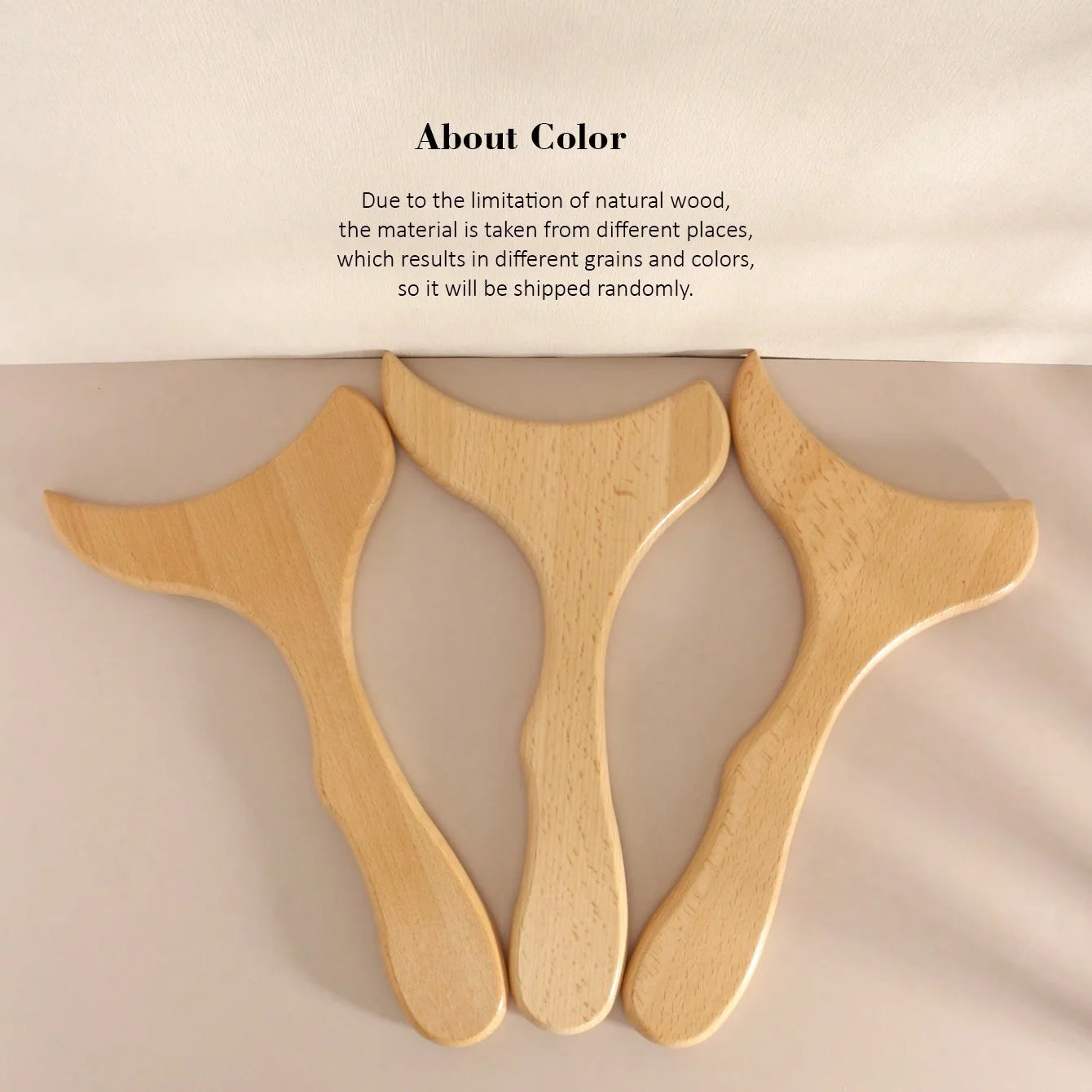 Wooden Gua Sha Massage Tool Natural Back Massager by Haraps.com
