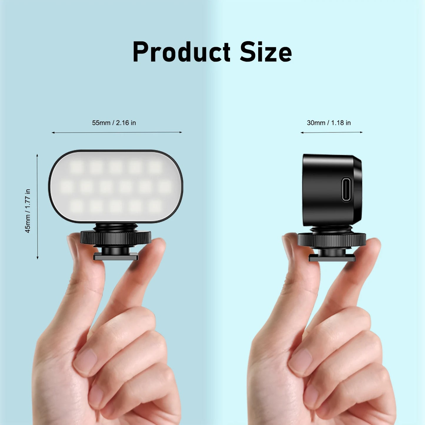 RGB Fill Light for Photography and Outdoor Vlogging