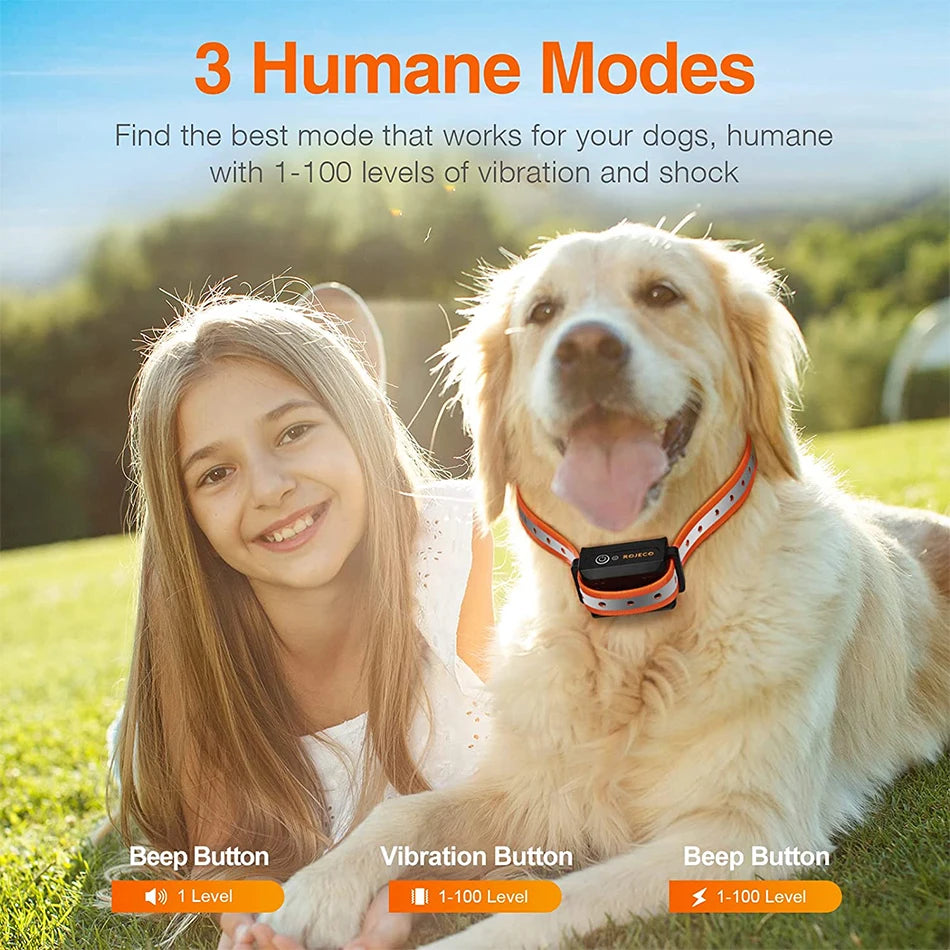 1000m Electric Dog Training Collar & Remote Control for Pet Training