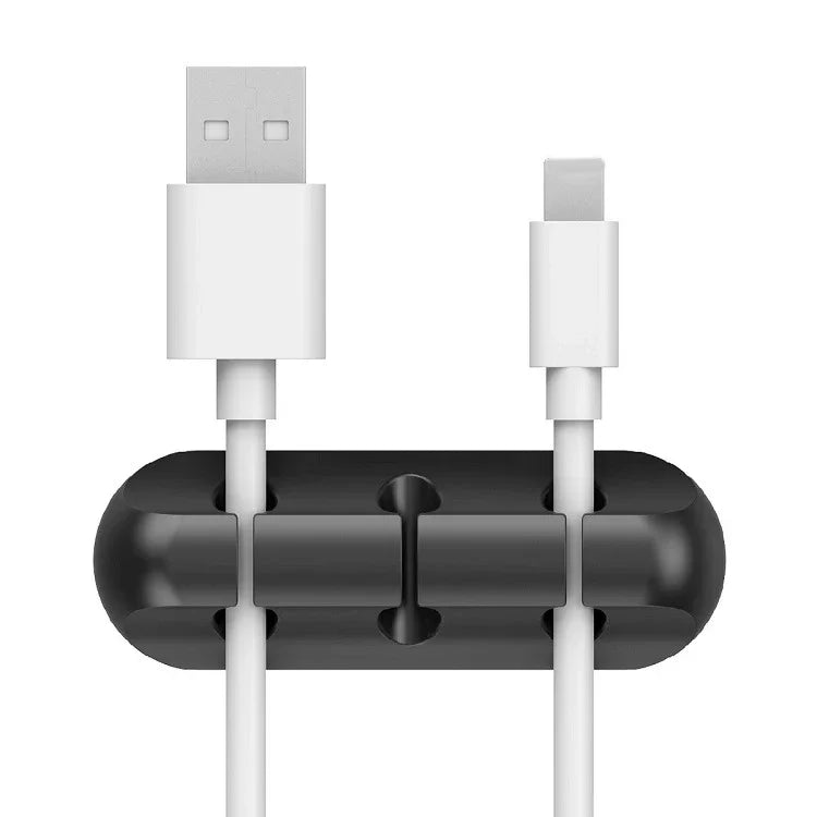 Silicone USB Cable Organizer - Cable Winder & Desktop Tidy Clips for Mouse, Headphones, and Wires