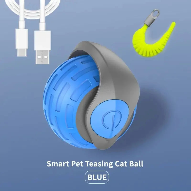 Smart Automatic Cat Toy Ball – USB Rechargeable Interactive