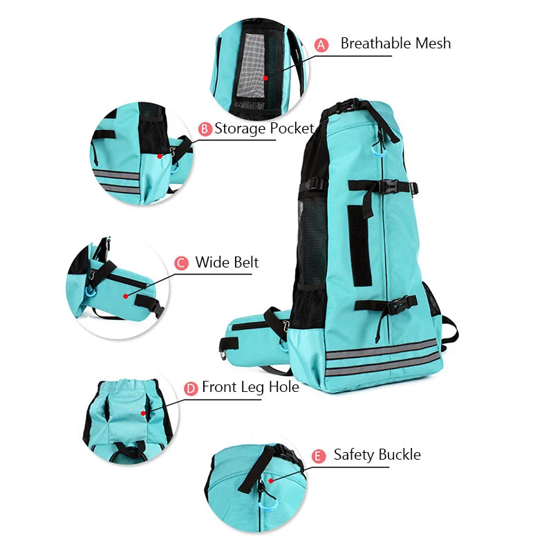 Durable Breathable Pet Travel Carrier Backpack for Small & Medium Dogs