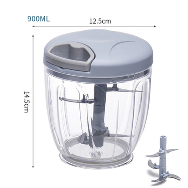 500/900ML Manual Garlic / Vegetable Chopper