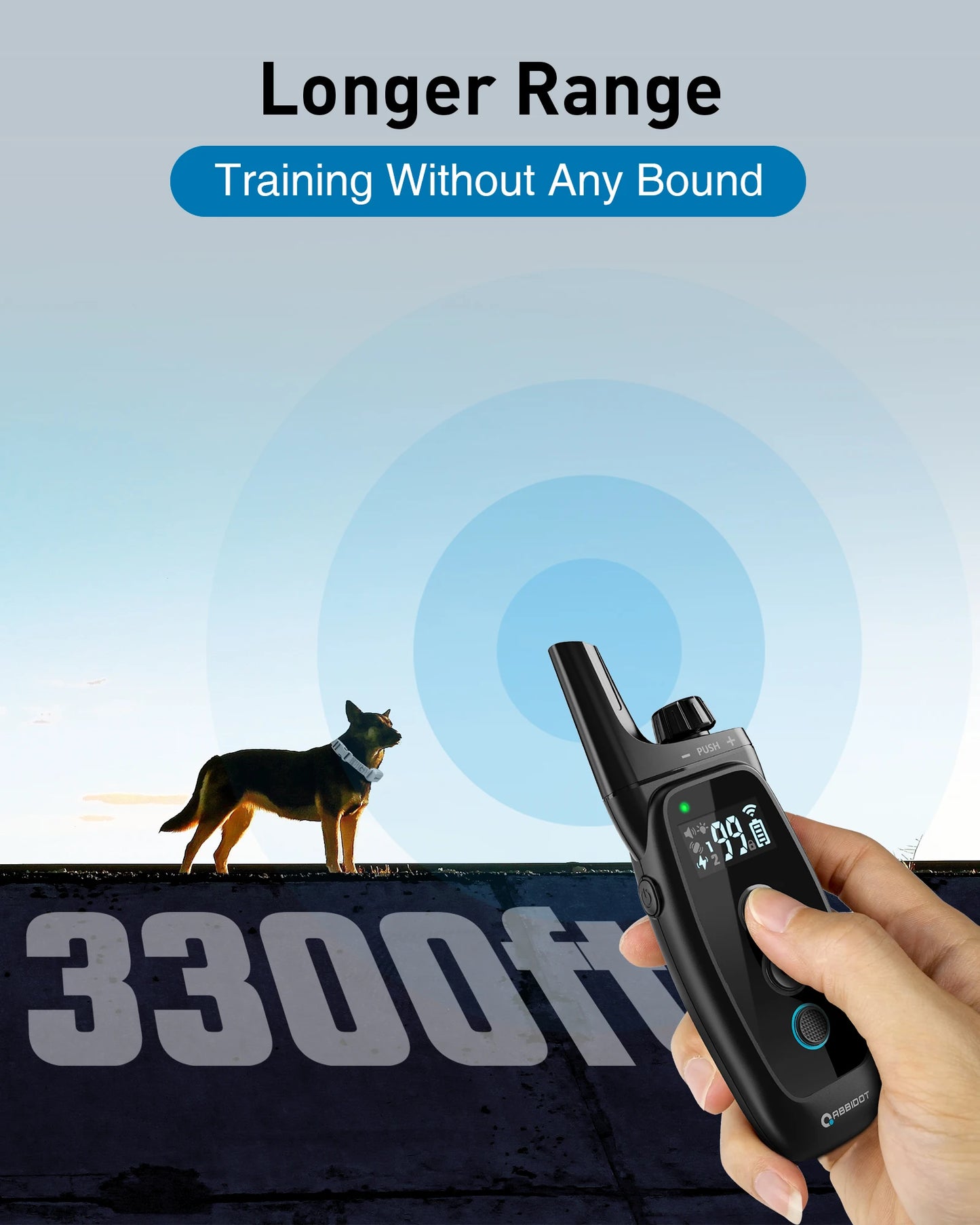 T50 Dogs Training Electric Shock Collar for Pets (3300ft Range)