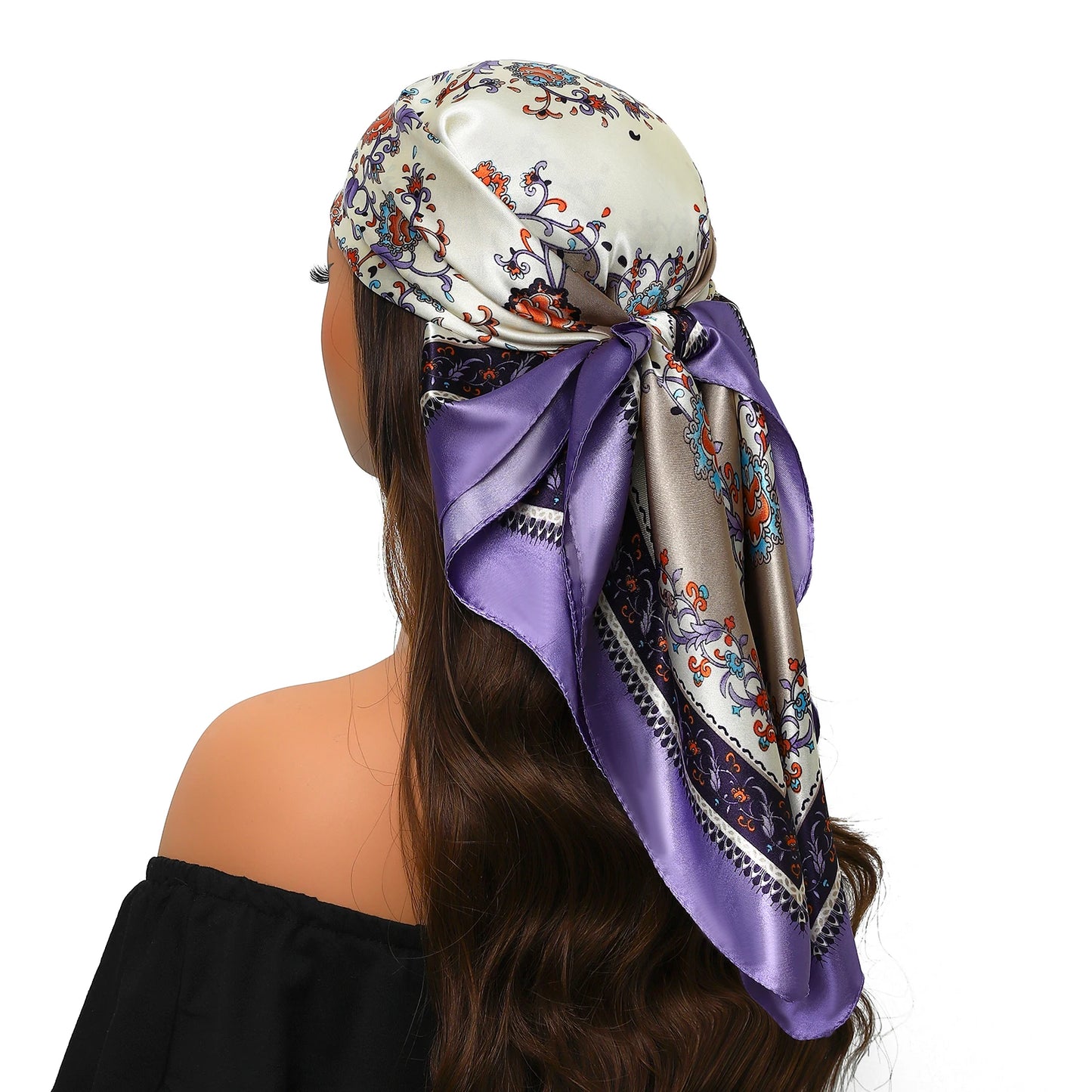 Silk Satin Square Head Scarf
