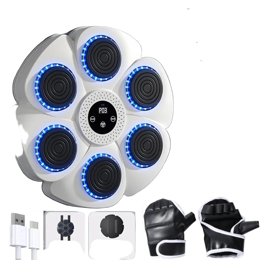 Smart Music Boxing Machine Adult/Children Sports Fitness Boxing Trainer Home Exercise Response Training Boxing Wall Target by Haraps.com