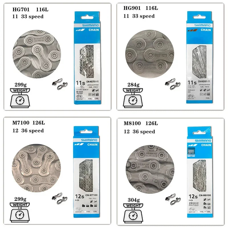 8/9/10/11/12-Speed Bicycle Chains for Various Models