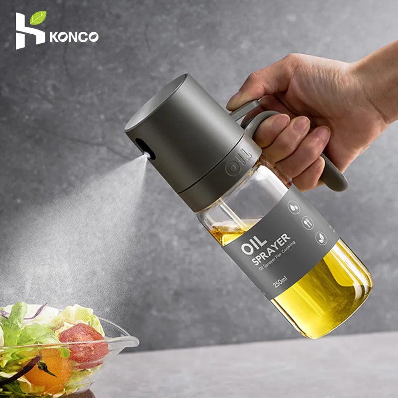 High Borosilicate Glass Olive Oil Spray Dispenser Bottle 250ml