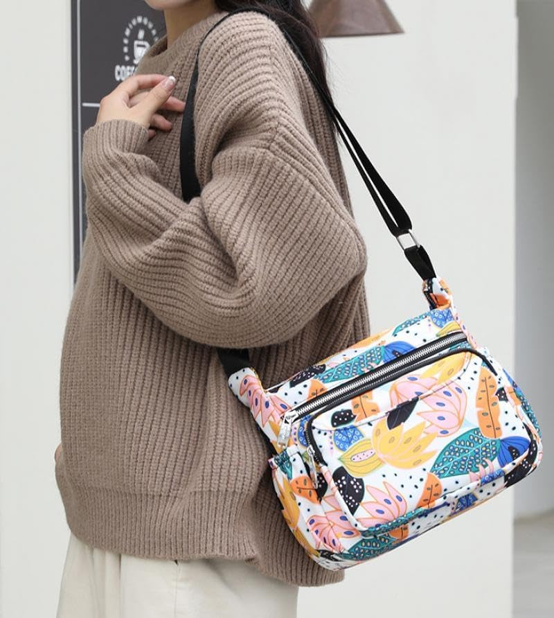 Women's Multi Pocket Waterproof Crossbody Shoulder Bag Messenger Bag