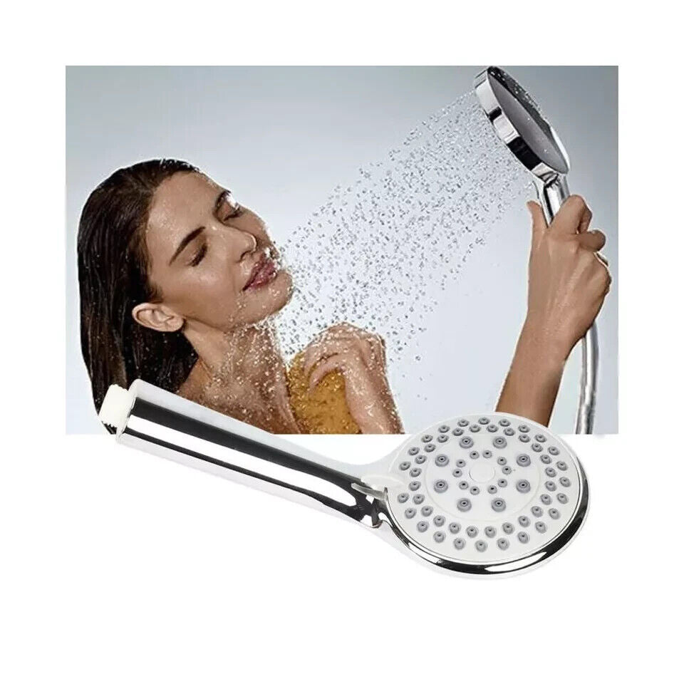 Chrome Shower Head and Hose Set Replacement for Grohe Mira Triton Aqualisa