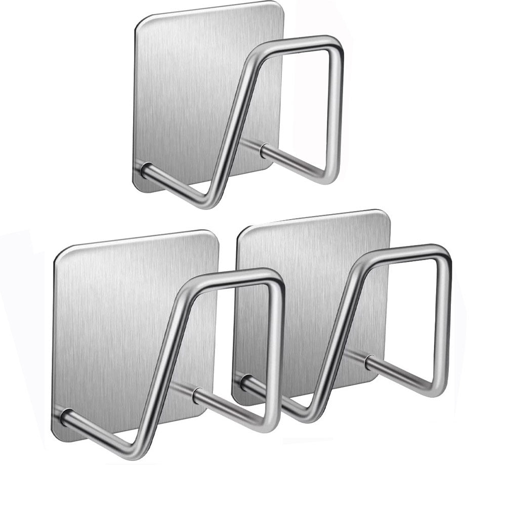 Stick-On Adhesive Stainless Steel Kitchen Sink Sponge Strainer