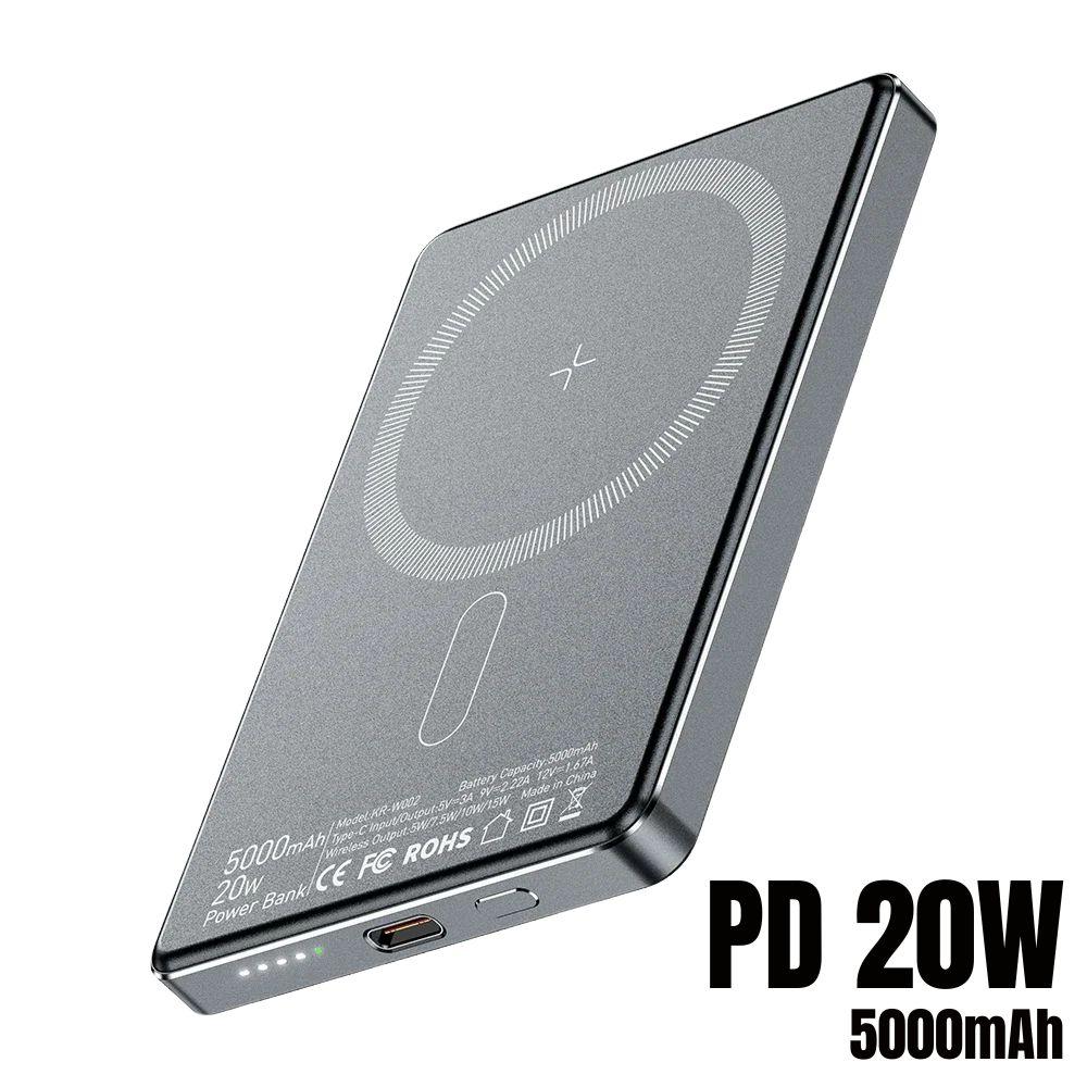 Astko Magnetic Wireless Power Bank 5000mAh Slim 20W by Astko