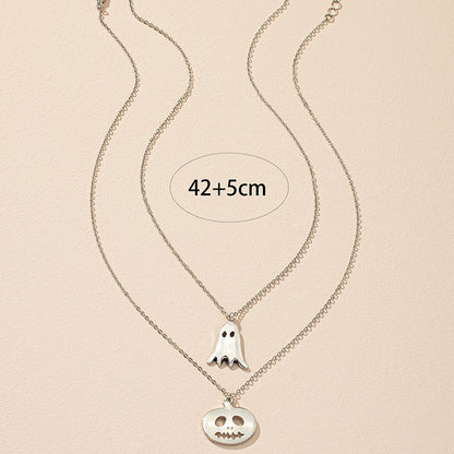 Popular Christmas Pumpkin Ghost Necklace