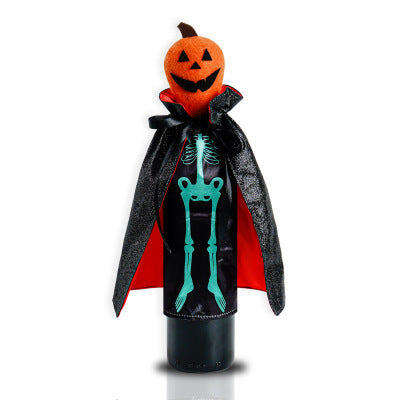 Halloween Pumpkin Champagne Wine Bottle Cover