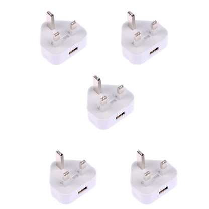 USB Adapter with 3 Pin UK Plug