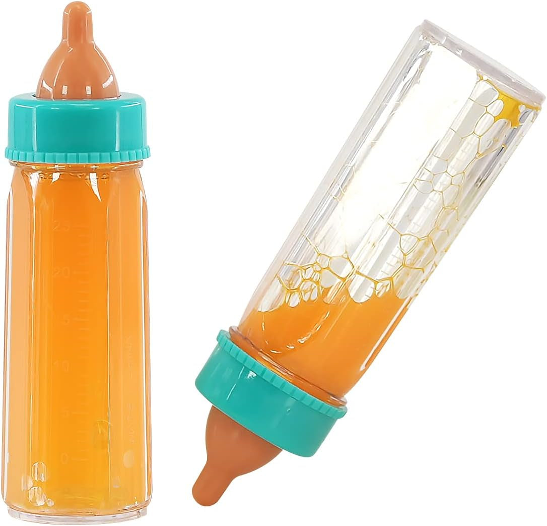 Bibi Baby Doll Milk Bottle New Born Doll Feeding Set Girls Toy Set of 2