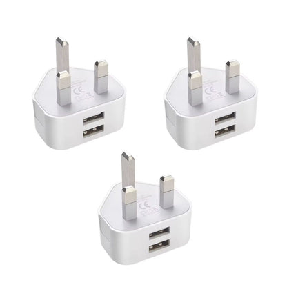 USB Adapter with 3 Pin UK Plug