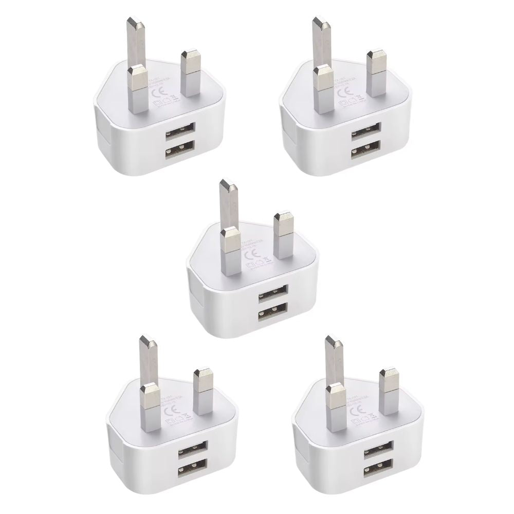 USB Adapter with 3 Pin UK Plug