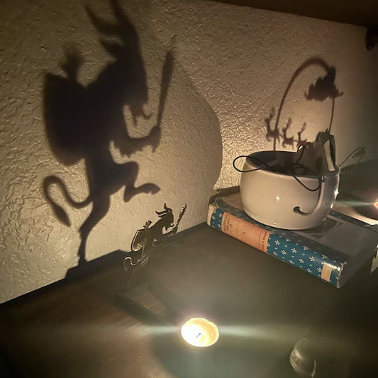 Halloween Fun Silhouette Shadow Candle Holder Decoration ornament