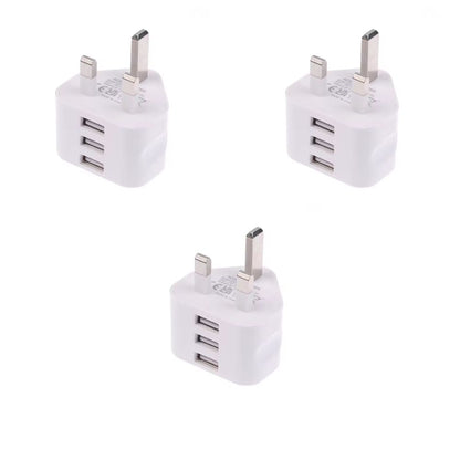 USB Adapter with 3 Pin UK Plug