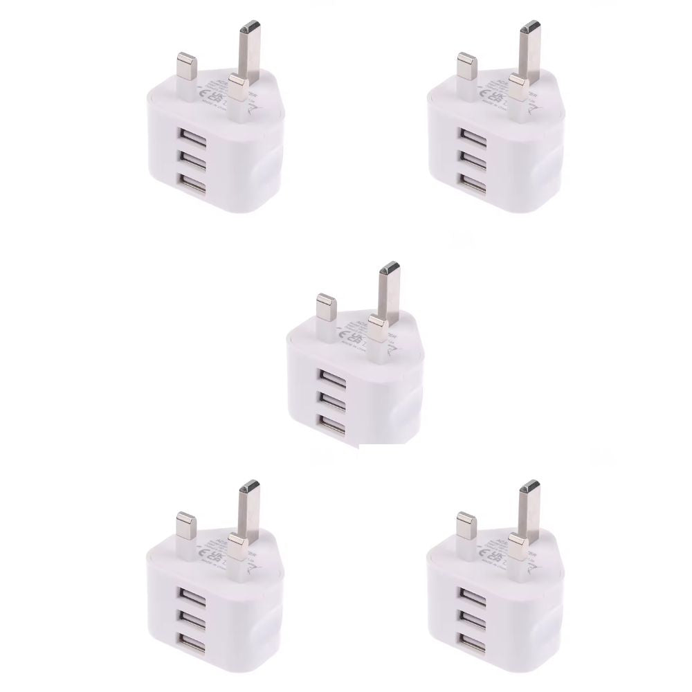 USB Adapter with 3 Pin UK Plug
