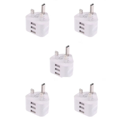 USB Adapter with 3 Pin UK Plug