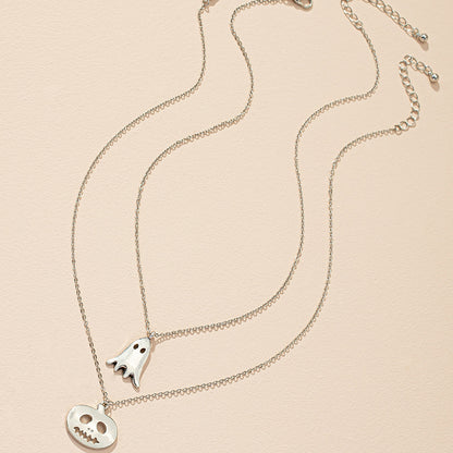 Popular Christmas Pumpkin Ghost Necklace