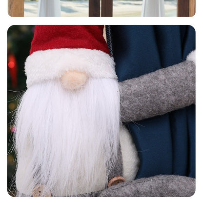 Christmas Santa Claus Forest Old Man Side Hugging Curtain Buckle Tie