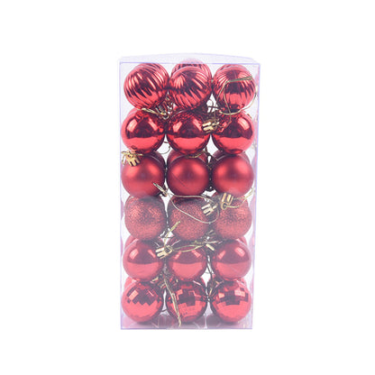 36 PCs Christmas Tree Decoration Colour Ball Set