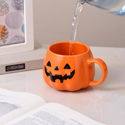 Creative Halloween Pumpkin Ceramic Mug