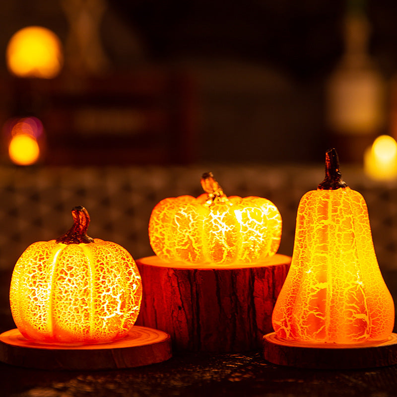 Halloween LED Candle Lamp Luminous Pumpkin Lantern