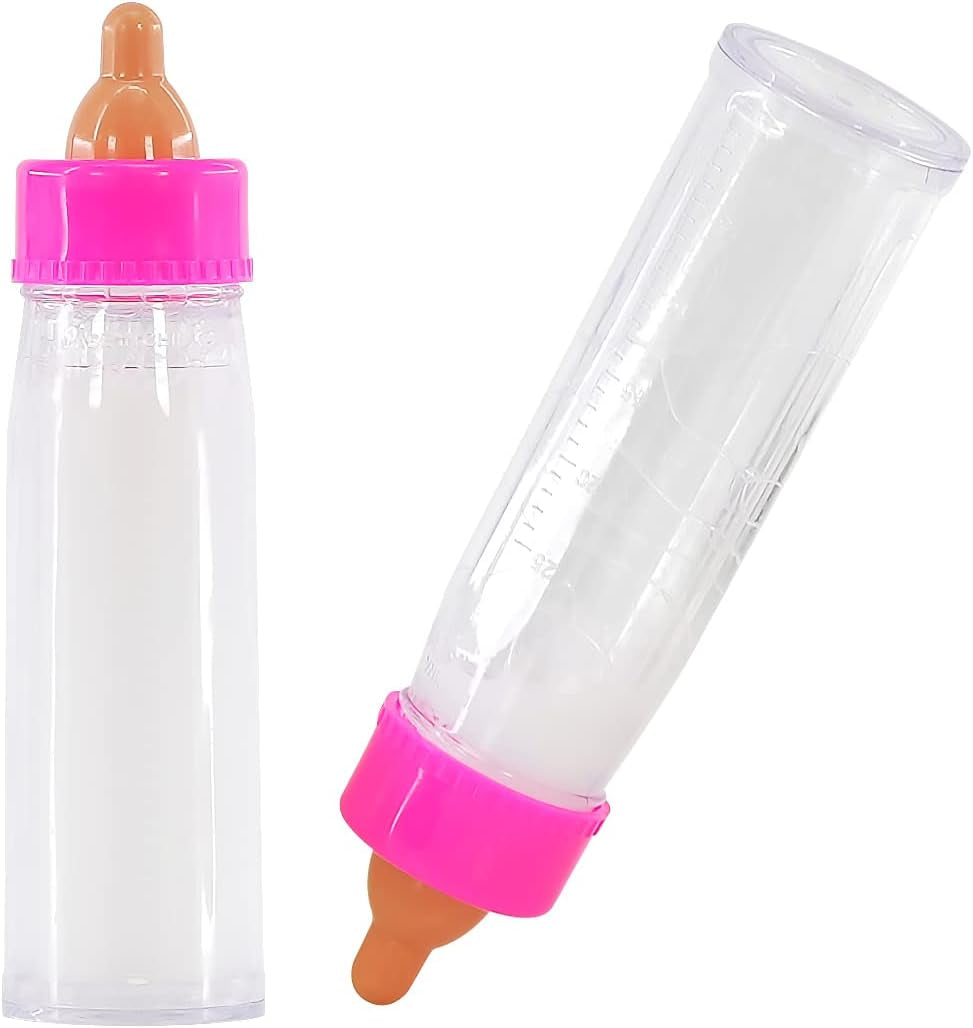 Bibi Baby Doll Milk Bottle New Born Doll Feeding Set Girls Toy Set of 2