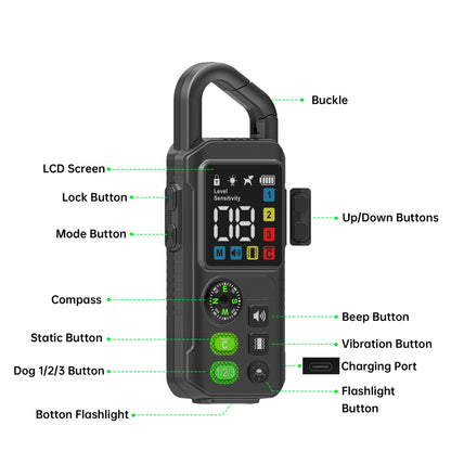 Astko T810 Remote Dog Training Collar 3-in-1 Behaviour Control with Anti-Bark and LED Lights
