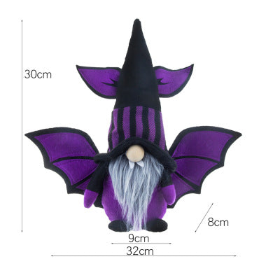 Halloween Bat Vampire Faceless Old Man Gnome