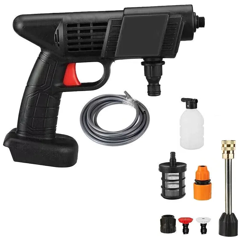 Handheld Cordless Water Cleaning Sprayer with 2 Rechargeable Batteries, Portable Electric Washing Gun, Multifunctional Household Cleaning Tool for Car Washing Garden Watering Patio Furniture Outdoor Daily Use by Haraps.com